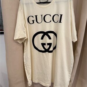 Gucci Cream T-Shirt for Men